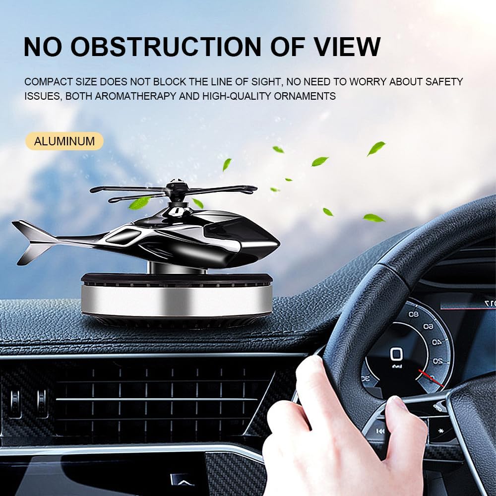🚗 Helicopter Rotating Car Air Freshener – Stylish Dashboard Decoration with Long-Lasting Fragrance